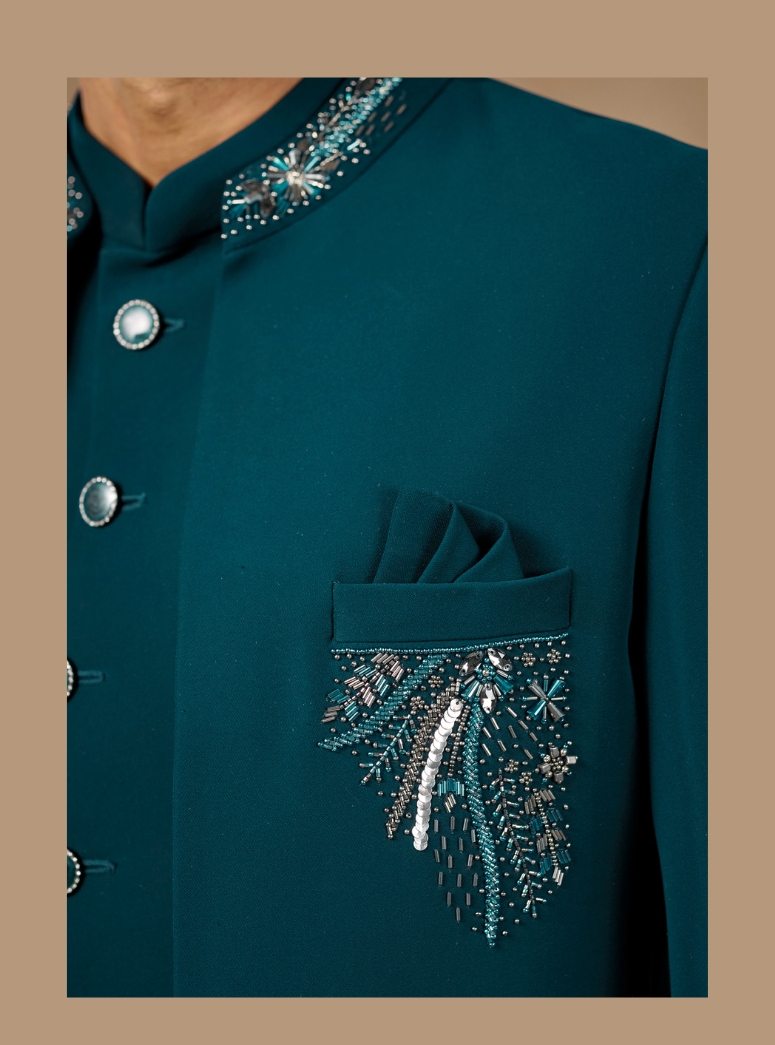 DARK TEAL JODHPURI
